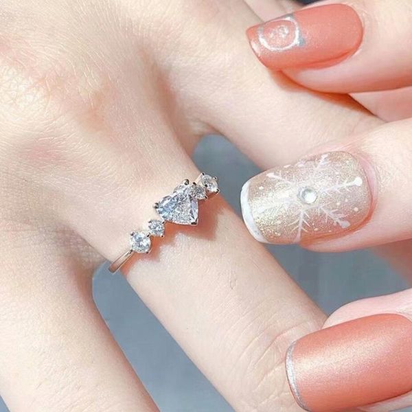 wedding rings caoshi romantic heart ring for women dazzling crystal zirconia aesthetic jewelry sweet girl lady chic accessories gift, Slivery;golden
wedding rings caoshi romantic heart ring for women dazzling crystal zirconia aesthetic jewelry sweet girl lady chic accessories gift, Slivery;golden