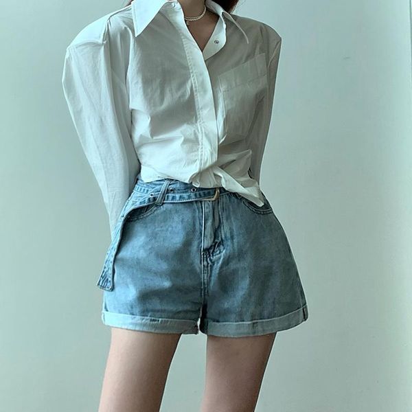 women's shorts denim 2021 high-waist women casual loose ladies fashion large size elastic waist wide-leg short jeans, White;black
women's shorts denim 2021 high-waist women casual loose ladies fashion large size elastic waist wide-leg short jeans, White;black