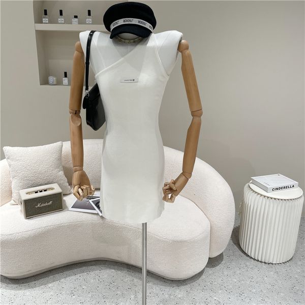 dresses springtime female niche fashion design knitting thin short skirt with slanted shoulder and dress, Black;gray
dresses springtime female niche fashion design knitting thin short skirt with slanted shoulder and dress, Black;gray