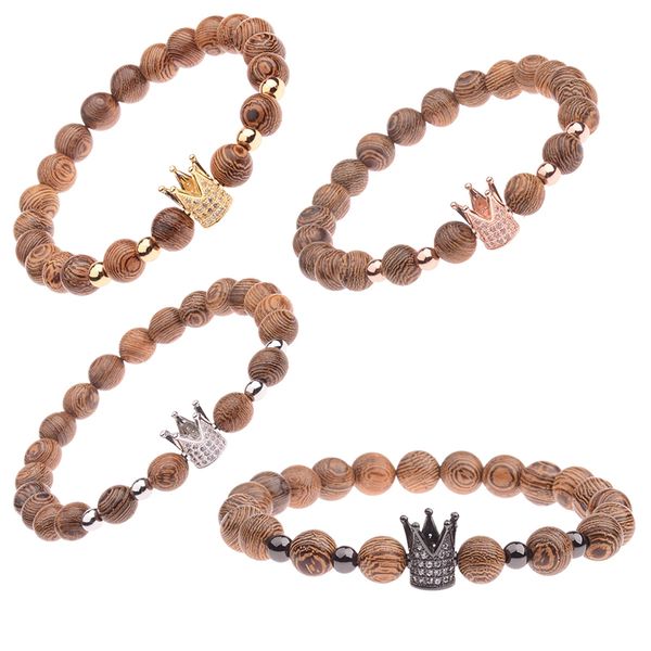 classical natural wood bracelet crown luxury 8mm copper wooden beads beaded charm adjustable men trendy bracelet jewelry, Black
classical natural wood bracelet crown luxury 8mm copper wooden beads beaded charm adjustable men trendy bracelet jewelry, Black