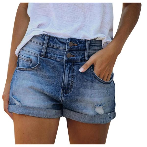 women's shorts large size denim girl 2021 high waist thin skinny hips stretch leg length tight jeans women, White;black
women's shorts large size denim girl 2021 high waist thin skinny hips stretch leg length tight jeans women, White;black