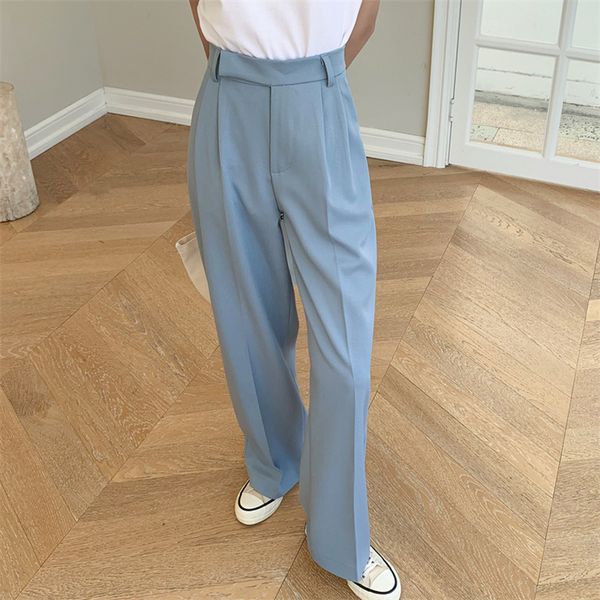 loose slim solid streetwear straight plus size femme chic office lady pants waist trousers 210421, Black;white
loose slim solid streetwear straight plus size femme chic office lady pants waist trousers 210421, Black;white