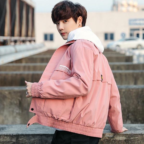 men's coat autumn and winter trend tooling jacket youth fashion easy to match handsome slim hooded jackets, Black;brown
men's coat autumn and winter trend tooling jacket youth fashion easy to match handsome slim hooded jackets, Black;brown