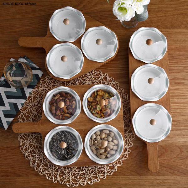 dishes & plates ceramic candy box dried fruit nut plate bamboo wooden frame glass cover dessert nordic creative table supplies
dishes & plates ceramic candy box dried fruit nut plate bamboo wooden frame glass cover dessert nordic creative table supplies