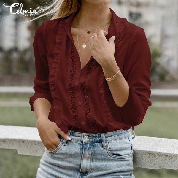 women's blouses & shirts blouses women casual lace and celmia autumn fashion lapel long sleeve shirt hollow out elegant ruffles b 3ao0, White
women's blouses & shirts blouses women casual lace and celmia autumn fashion lapel long sleeve shirt hollow out elegant ruffles b 3ao0, White