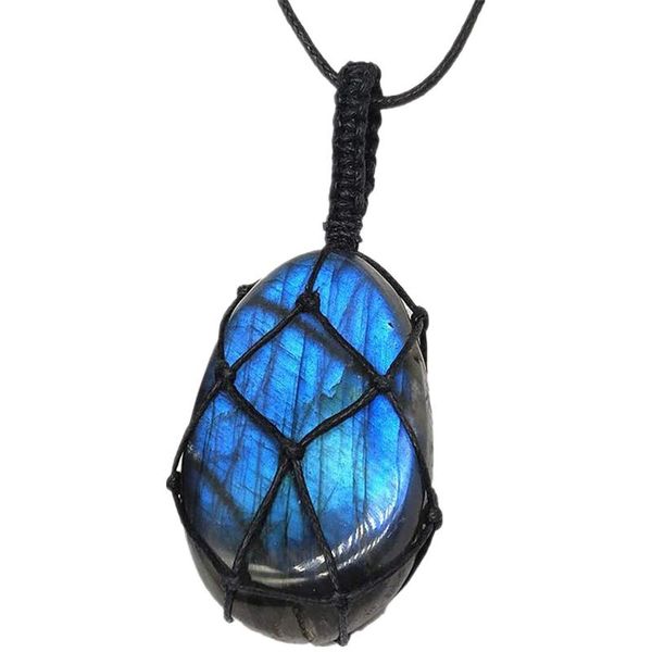 pendant necklaces natural necklace with hand woven rope healing chakra labradorite palm stone crystal, Silver
pendant necklaces natural necklace with hand woven rope healing chakra labradorite palm stone crystal, Silver