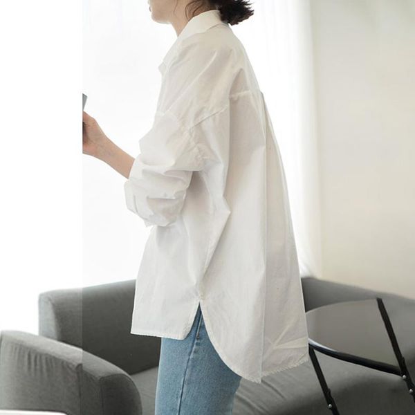 women's blouses & shirts spring full sleeve buttons woman fashion tunics chemise vetement femme 2021 blusas dm001, White
women's blouses & shirts spring full sleeve buttons woman fashion tunics chemise vetement femme 2021 blusas dm001, White
