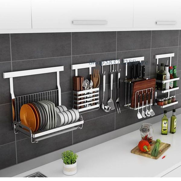 kitchen storage & organization 304 stainless steel rack wall-mounted hardware pendant package punching wall
kitchen storage & organization 304 stainless steel rack wall-mounted hardware pendant package punching wall