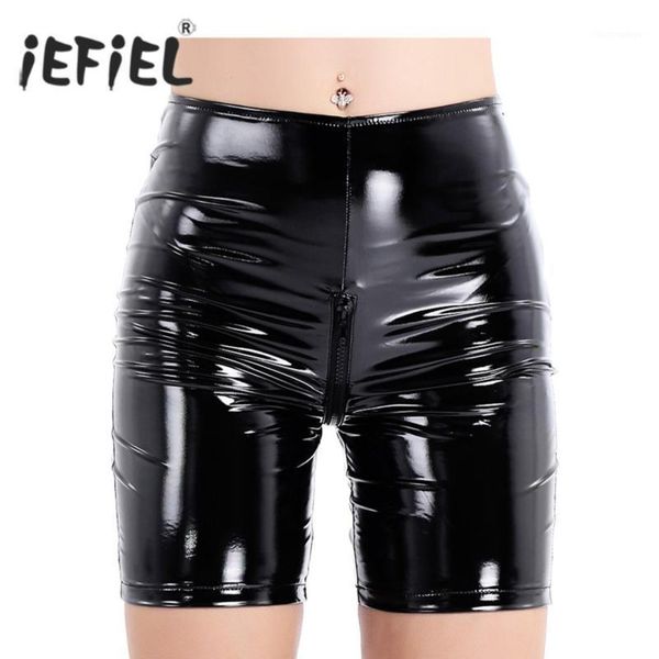 women's pants & capris iefiel womens welook patent leather zippered crotch tight evening nightclub party costumes dancing knee length s, Black;white
women's pants & capris iefiel womens welook patent leather zippered crotch tight evening nightclub party costumes dancing knee length s, Black;white