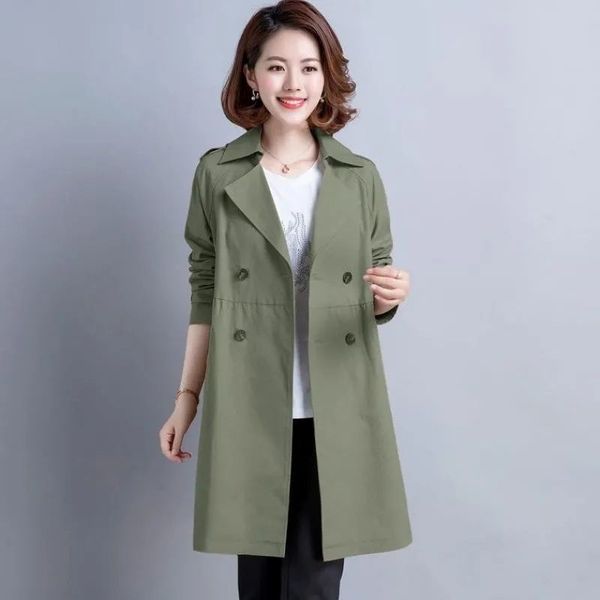 women double breasted khaki long trench coats winter casual long sleeve straight loose jacket elegant windbreaker korean outwear 210507, Tan;black
women double breasted khaki long trench coats winter casual long sleeve straight loose jacket elegant windbreaker korean outwear 210507, Tan;black