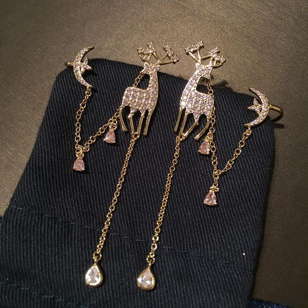 dangle & chandelier christmas deer long tassel earrings pink xingyue ear bone clip dual-purpose show face thin round, Silver
dangle & chandelier christmas deer long tassel earrings pink xingyue ear bone clip dual-purpose show face thin round, Silver