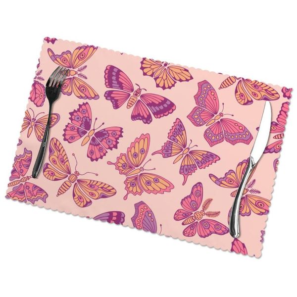 mats & pads 6 pcs placemat seamless pattern with decorative butterflies fabric table tableware kitchen tool
mats & pads 6 pcs placemat seamless pattern with decorative butterflies fabric table tableware kitchen tool