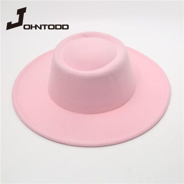 wide brim hats 2021 21 colors imitation woolen women men fedoras concave jazz hat ladies european american caps bowler feminino gorra, Blue;gray
wide brim hats 2021 21 colors imitation woolen women men fedoras concave jazz hat ladies european american caps bowler feminino gorra, Blue;gray