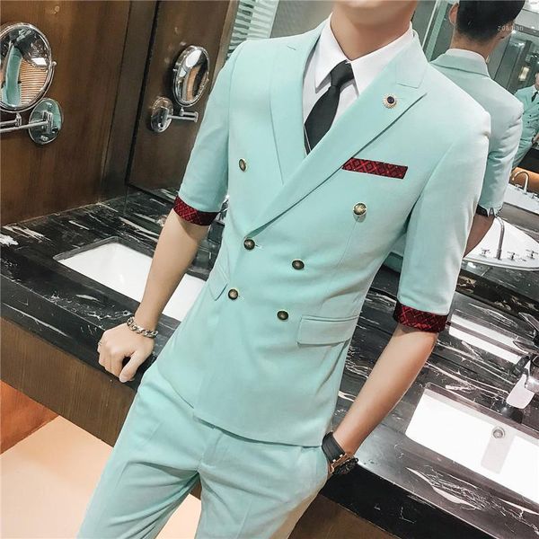 men's suits & blazers suit male han edition cultivate morality british handsome 7 minutes of sleeve small boom nine pants, White;black
men's suits & blazers suit male han edition cultivate morality british handsome 7 minutes of sleeve small boom nine pants, White;black