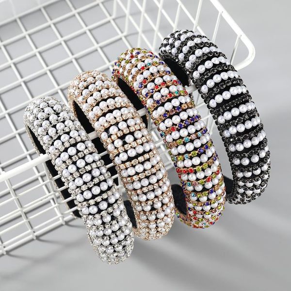 hair clips & barrettes 2021 fashion gold velvet rhinestone imitation pearl headband for women wide side shiny party head accessory, Golden;silver
hair clips & barrettes 2021 fashion gold velvet rhinestone imitation pearl headband for women wide side shiny party head accessory, Golden;silver