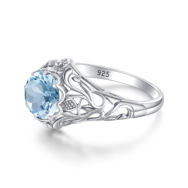 cluster rings real 925 sterling silver blue z ring flowers gemstone aquamarine cushion romantic gift engagement jewelry for women, Golden;silver
cluster rings real 925 sterling silver blue z ring flowers gemstone aquamarine cushion romantic gift engagement jewelry for women, Golden;silver