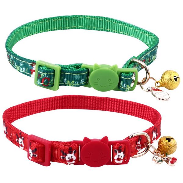 cat collars & leads 2pcs colorful christmas pet collar neckchain decorative costume for kitten
cat collars & leads 2pcs colorful christmas pet collar neckchain decorative costume for kitten