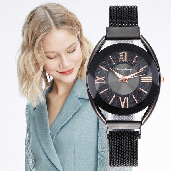 wristwatches starry sky dial women watch retro quartz jewelry female rhinestone wristwatch shape magnet buckle strap clock relogio feminino, Slivery;brown
wristwatches starry sky dial women watch retro quartz jewelry female rhinestone wristwatch shape magnet buckle strap clock relogio feminino, Slivery;brown