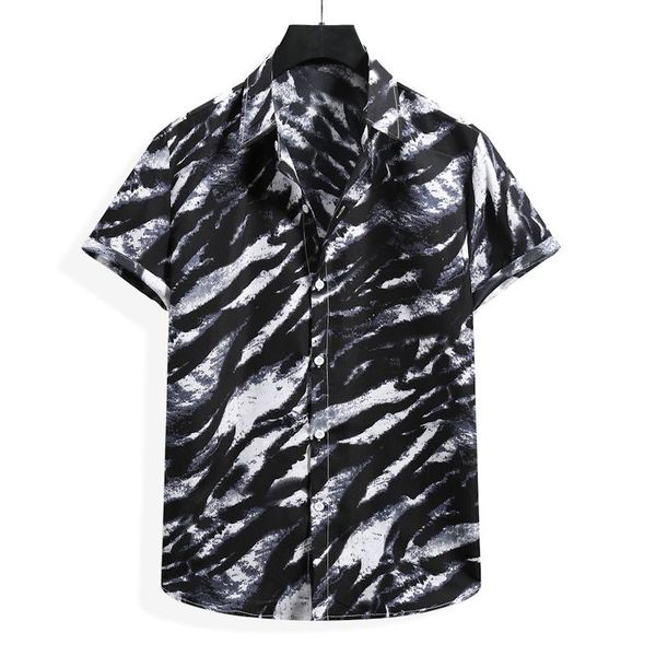 men's casual shirts men clothing 2021 summer short-sleeved fashion flower shirt -selling beach, White;black
men's casual shirts men clothing 2021 summer short-sleeved fashion flower shirt -selling beach, White;black
