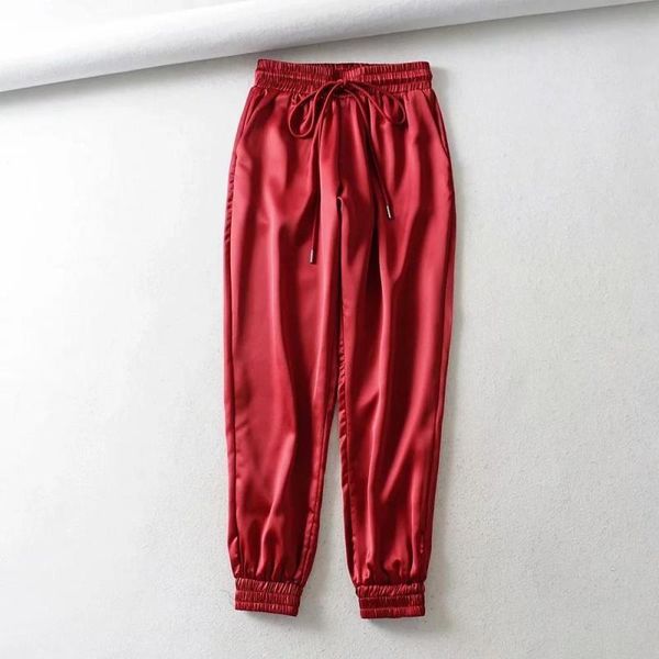 summer satin cargo pants women europe loose casual sport women joggers streetwear cargo pants women 210419, Black;white
summer satin cargo pants women europe loose casual sport women joggers streetwear cargo pants women 210419, Black;white