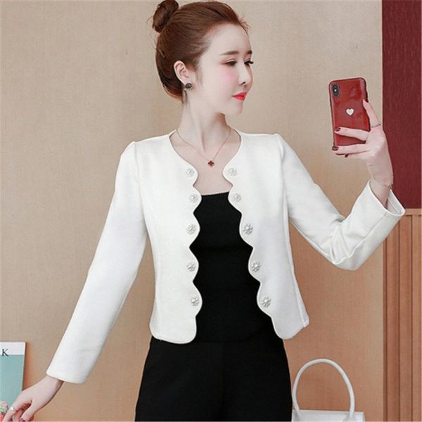 women's jackets 2021 womail women jacket autumn fashion solid long sleeve korean short slim elegant classic business office coat female, Black;brown
women's jackets 2021 womail women jacket autumn fashion solid long sleeve korean short slim elegant classic business office coat female, Black;brown