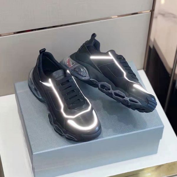 brand designer men casual shoes leather mesh patchwork geometric reflective strap platform cushion sneakers fashion low cut man runner sport, Black
brand designer men casual shoes leather mesh patchwork geometric reflective strap platform cushion sneakers fashion low cut man runner sport, Black
