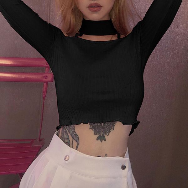 autumn off shoulder crop womens long sleeve solid short halter women clothing fashion, White
autumn off shoulder crop womens long sleeve solid short halter women clothing fashion, White