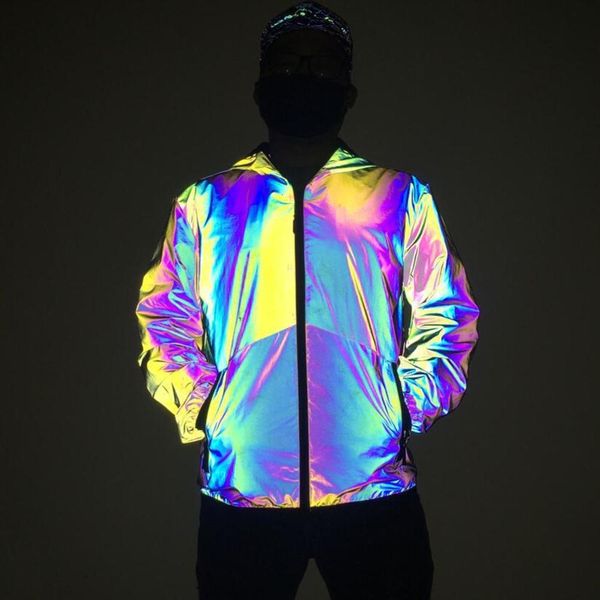 men's jackets coats 2021 rainbow reflective fashion large size colorful luminous jacket for men and women h3k9, Black;brown
men's jackets coats 2021 rainbow reflective fashion large size colorful luminous jacket for men and women h3k9, Black;brown