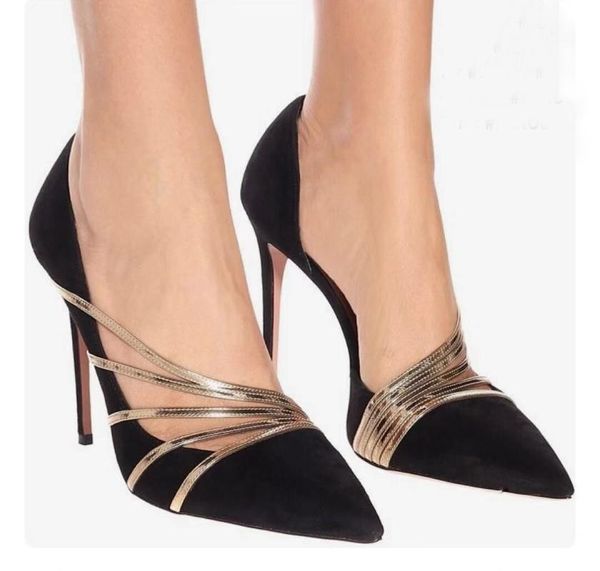 dress shoes 2021 summer 12cm high heels fashion hollow women pumps pointed toe spring autumn party lady work, Black
dress shoes 2021 summer 12cm high heels fashion hollow women pumps pointed toe spring autumn party lady work, Black