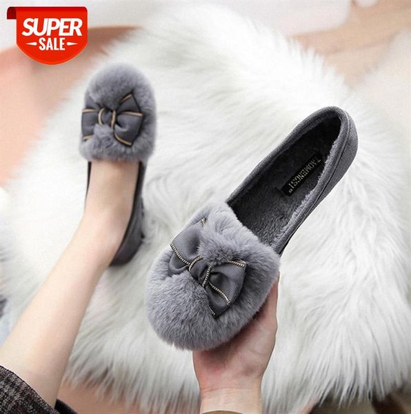 women's plush shoes, thick-soled round-toed peasy outer wear plus velvet bowknot cotton size #nh3p, Black
women's plush shoes, thick-soled round-toed peasy outer wear plus velvet bowknot cotton size #nh3p, Black
