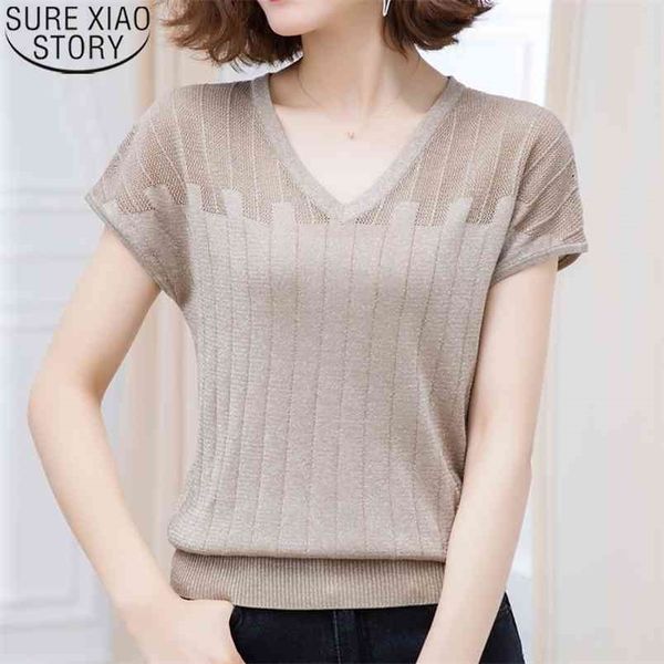 fashion v-neck short sleeve thin ice silk shirt women summer s casual knit t female tees blusas 13780 210506, White
fashion v-neck short sleeve thin ice silk shirt women summer s casual knit t female tees blusas 13780 210506, White