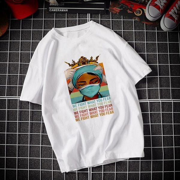 nurse queen summer female the men t shirts ones who saved world printing fashion short sleeve, White;black
nurse queen summer female the men t shirts ones who saved world printing fashion short sleeve, White;black