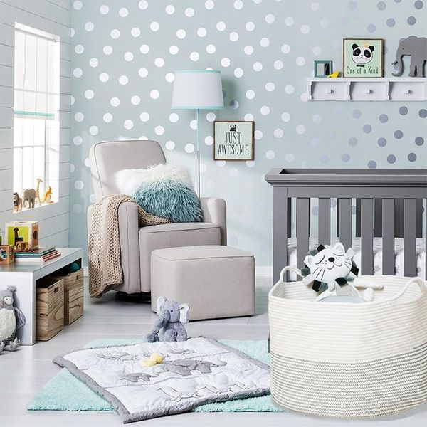 woven baby laundry basket for blankets toys storage with handle comforter cushions bins thread hamper-bla & organization
woven baby laundry basket for blankets toys storage with handle comforter cushions bins thread hamper-bla & organization
