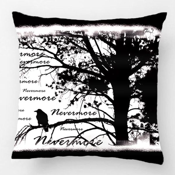 black and white nevermore raven silhouette throw pillow case decorative cushion cover pillowcase customize gift for sofa seat cushion/decora
black and white nevermore raven silhouette throw pillow case decorative cushion cover pillowcase customize gift for sofa seat cushion/decora