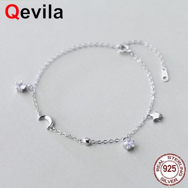 charm bracelets qevila fashion real 925 sterling silver bracelet moon star zricon for women lady chian jewelry gift, Golden;silver
charm bracelets qevila fashion real 925 sterling silver bracelet moon star zricon for women lady chian jewelry gift, Golden;silver