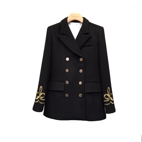 women wool blends black embroidered tweed coat for korean loose thickened blazer jacket women's &
women wool blends black embroidered tweed coat for korean loose thickened blazer jacket women's &