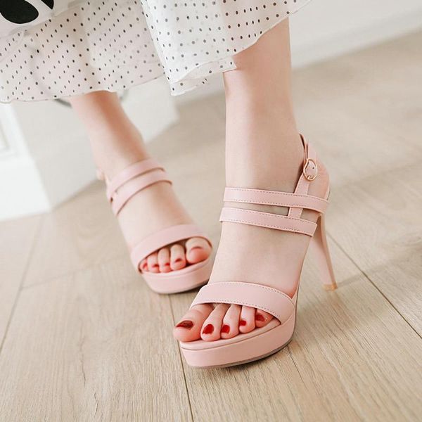 eshtonshero summer women's shoes woman sandals thin high heels buckle platform pink elegant ladies wedding size 3-12, Black
eshtonshero summer women's shoes woman sandals thin high heels buckle platform pink elegant ladies wedding size 3-12, Black