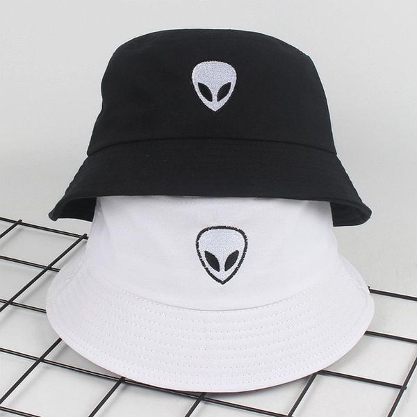 embroidered alien foldable bucket hat beach sun street headwear fisherman& english letters outdoor cap men and woman hats, Black;white
embroidered alien foldable bucket hat beach sun street headwear fisherman& english letters outdoor cap men and woman hats, Black;white