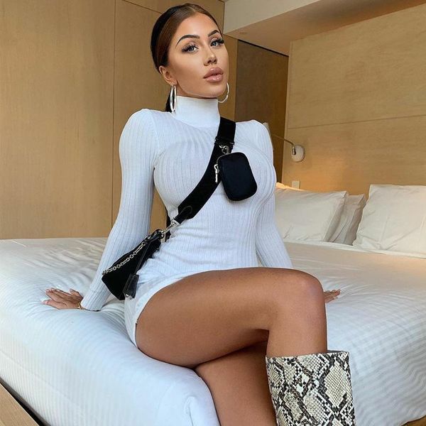 women\u2021s autumn dresses long-sleeved dress fashion solid color turtleneck knitted skinny short white purple blue casual, Black;gray
women\u2021s autumn dresses long-sleeved dress fashion solid color turtleneck knitted skinny short white purple blue casual, Black;gray