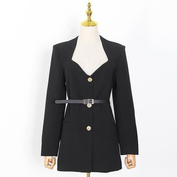 autumn runway designer woman slim blazers square collar long sleeve single breasted button with sashes women's suits &, White;black
autumn runway designer woman slim blazers square collar long sleeve single breasted button with sashes women's suits &, White;black