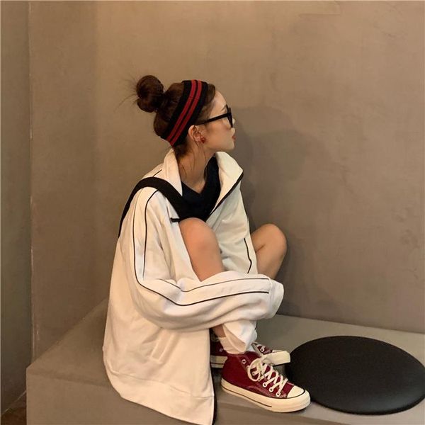 women's hoodies & sweatshirts korean fashion girls hoodie zipper up black white two colors cotton spring autumn loose women sports
women's hoodies & sweatshirts korean fashion girls hoodie zipper up black white two colors cotton spring autumn loose women sports