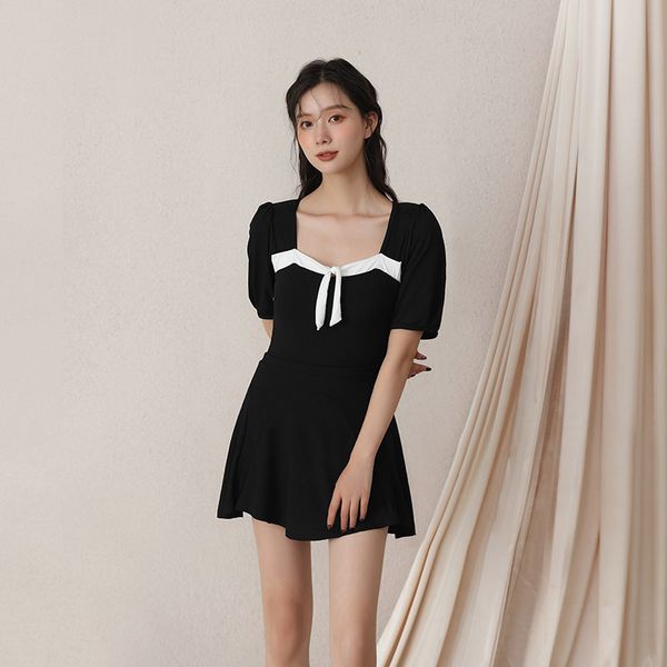 new swimming suit women's siamese korean version net red cover belly show thin style backless spring bubble sleeve girl, White;black
new swimming suit women's siamese korean version net red cover belly show thin style backless spring bubble sleeve girl, White;black