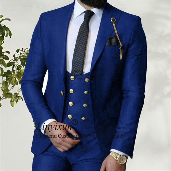 men's suits & blazers business slim fit 3 pieces royal blue groom prom tuxedos classic groomsmen blazer for wedding set costume homme, White;black
men's suits & blazers business slim fit 3 pieces royal blue groom prom tuxedos classic groomsmen blazer for wedding set costume homme, White;black