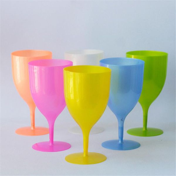 wine glasses color unpatterned plastic goblet glass champagne party picnic 350ml multi-purpose 6pcs
wine glasses color unpatterned plastic goblet glass champagne party picnic 350ml multi-purpose 6pcs