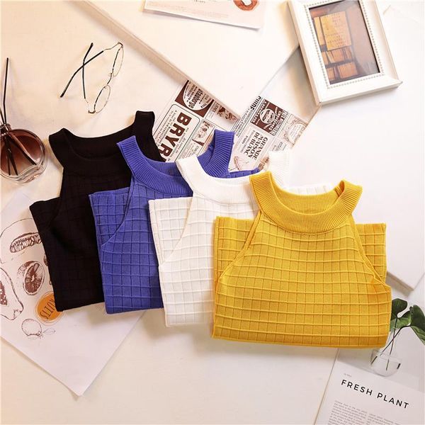 summer womens camis crop female knitted street solid camisole ladies strapless round neck for women, White
summer womens camis crop female knitted street solid camisole ladies strapless round neck for women, White