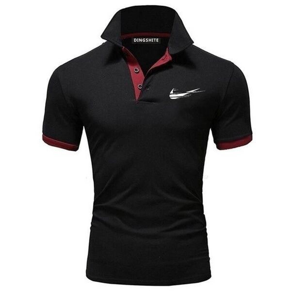 men's polos 2021 fashion summer shirt short sleeve lapel slim casual breathable printed business, White;black
men's polos 2021 fashion summer shirt short sleeve lapel slim casual breathable printed business, White;black