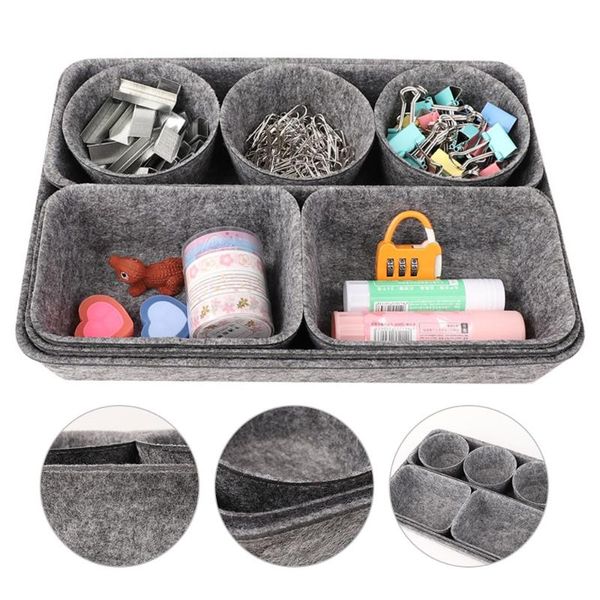 storage bags 8pcs felt tray drawer cosmetic bag stationery snack basket finishing organizer office box
storage bags 8pcs felt tray drawer cosmetic bag stationery snack basket finishing organizer office box