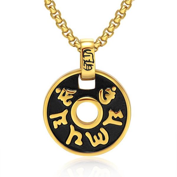 pendant necklaces six words mantra round necklace gold silver color stainless steel om mani padme hum buddhism jewelry for men and women
pendant necklaces six words mantra round necklace gold silver color stainless steel om mani padme hum buddhism jewelry for men and women