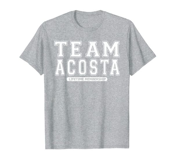 team acosta family surname reunion crew member gift t-shirt, White;black 
team acosta family surname reunion crew member gift t-shirt, White;black
