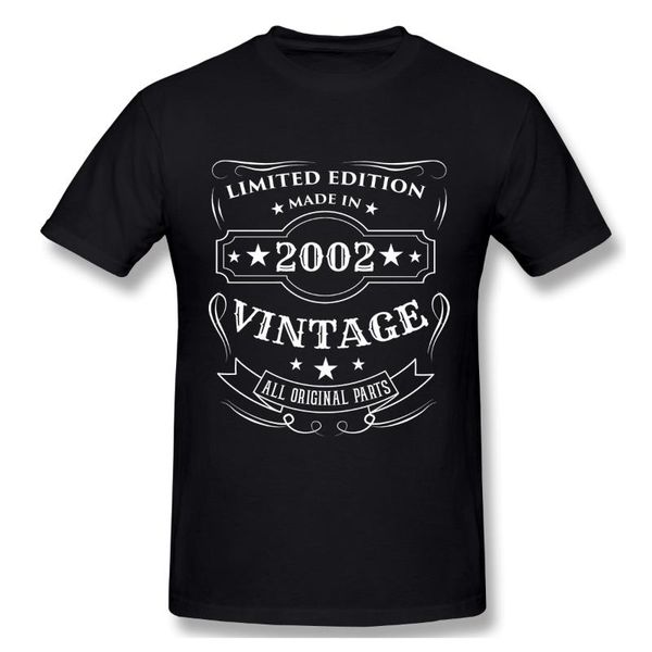 men's t-shirts limited edition made in 2002 vintage birthday gift t shirt man woman, White;black
men's t-shirts limited edition made in 2002 vintage birthday gift t shirt man woman, White;black